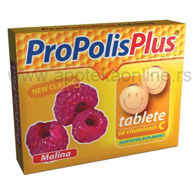 PROPOLIS PLUS MALINA TABLETE - Online Apoteka PROPOLIS PLUS MALINA TABLETE